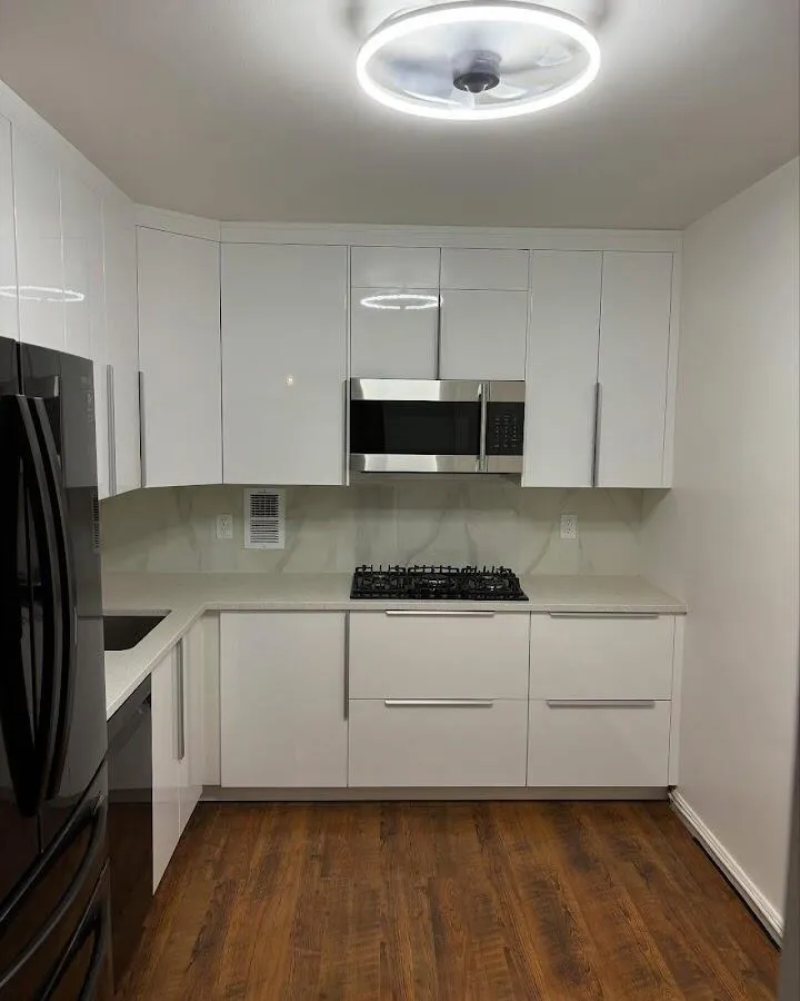 Renovated kitchen with quartz countertops in Jackson